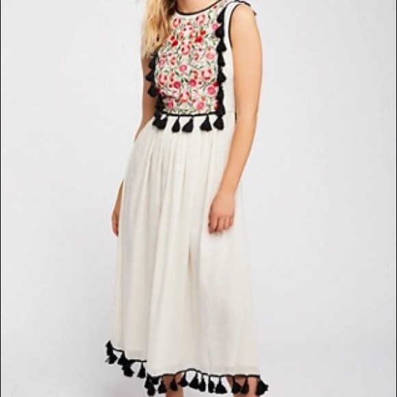 Free People Carolina K tassel Kiara Long Dress - Picture 10 of 10